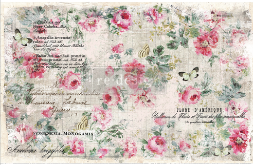 Transfer FLORAL HOME - Colorchicverniceshabby
